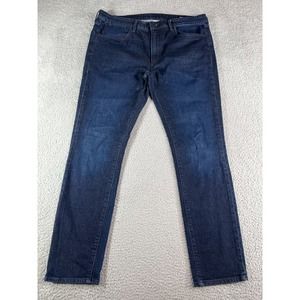 Bonobos Jeans Mens 38 x 32 Blue Denim Straight Leg Pockets Stretch